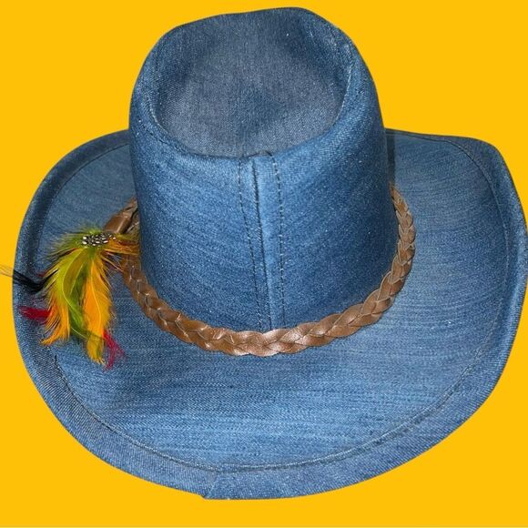 Retro throw back denim cowgirl hat! New unisex